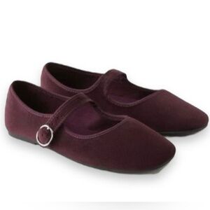 Zara Girls Velvet Flats